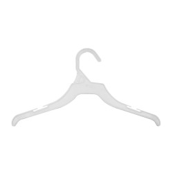 PERCHA DE PLÁSTICO BLANCA 34 CM