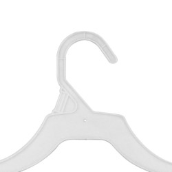 PERCHA DE PLÁSTICO BLANCA 34 CM