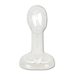 MANIQUÍ CABEZA DE MUJER TRANSPARENTE