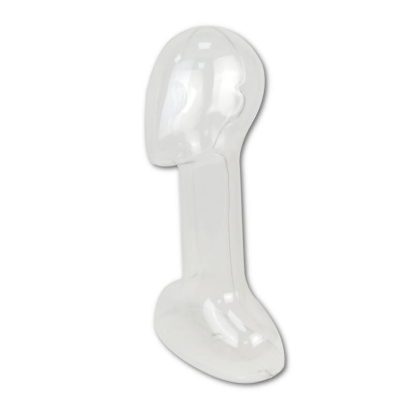 MANIQUÍ CABEZA DE HOMBRE TRANSPARENTE
