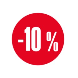 ETIQUETAS ADHESIVAS 10% DTO