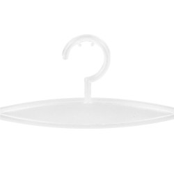 PERCHA DE PLÁSTICO LENCERÍA CON PINZAS 26 CM