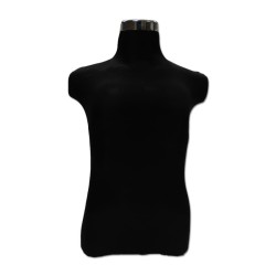 MANIQUÍ BUSTO HOMBRE ECONÓMICO NEGRO