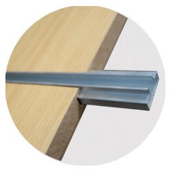 GUÍA DE ALUMINIO PARA PANEL DE LAMAS