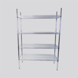 ESTANTERÍA TUBULAR CROMADA 90 CM
