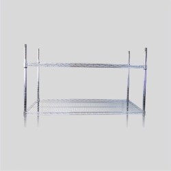 ESTANTERÍA TUBULAR CROMADA 90 CM