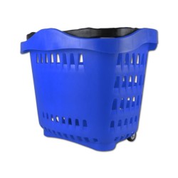 CESTA SUPERMERCADO AZUL 2 RUEDAS CESTA SUPERMERCADO AZUL 2 RUEDAS