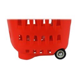 CESTA SUPERMERCADO ROJA 2 RUEDAS CESTA SUPERMERCADO ROJA 2 RUEDAS