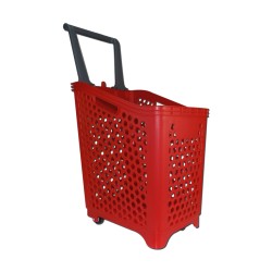 CESTA SUPERMERCADO ROJA