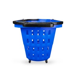 CESTA SUPERMERCADO AZUL 48L