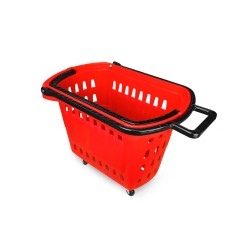 CESTA SUPERMERCADO ROJA 48L