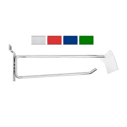 GANCHO PARA TABLERO CON PORTAPRECIOS (G2)