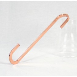 GANCHO "S" ORO ROSA
