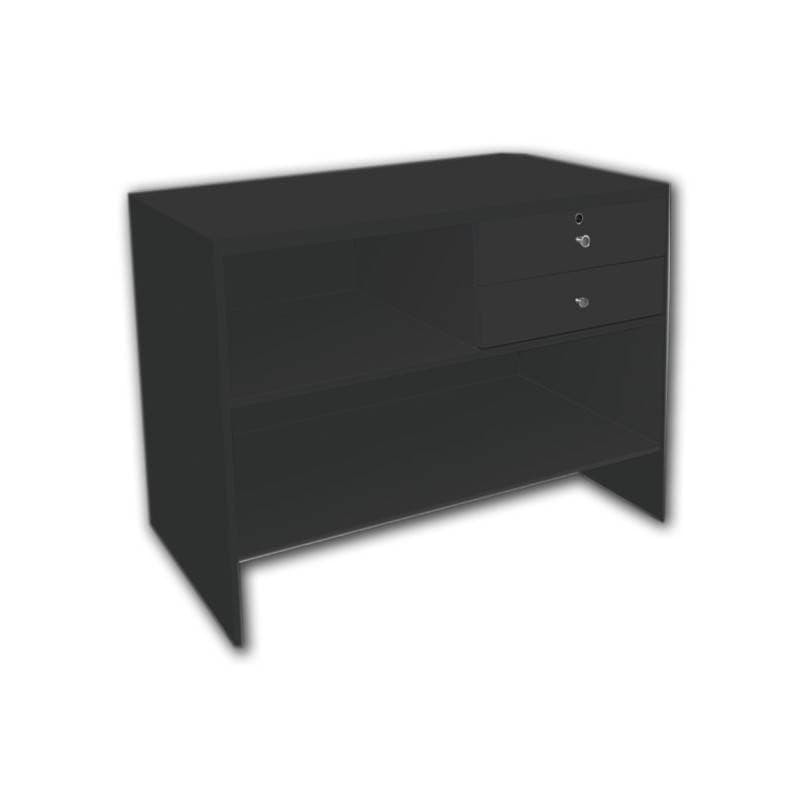 MOSTRADOR DE MADERA NEGRO