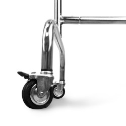 PERCHERO METÁLICO EXTENSIBLE CON RUEDAS