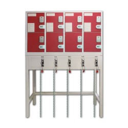 TAQUILLA CON CERRADURA DIGITAL (ROJO)