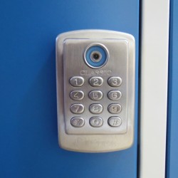 TAQUILLA CON CERRADURA DIGITAL (AZUL)