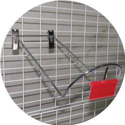 SOPORTE DE BALONES PARA REJA CON PORTAPRECIOS