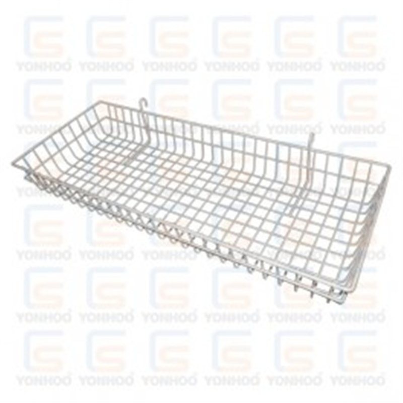 CESTA BLANCA PARA REJA 90 CM