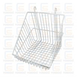 CESTA BLANCA PARA REJA 30 CM