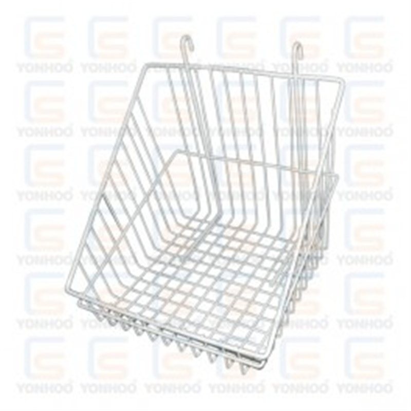 CESTA BLANCA PARA REJA 30 CM CESTA BLANCA PARA REJA 30 CM