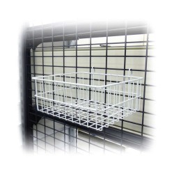 CESTA BLANCA PARA REJA 30 CM