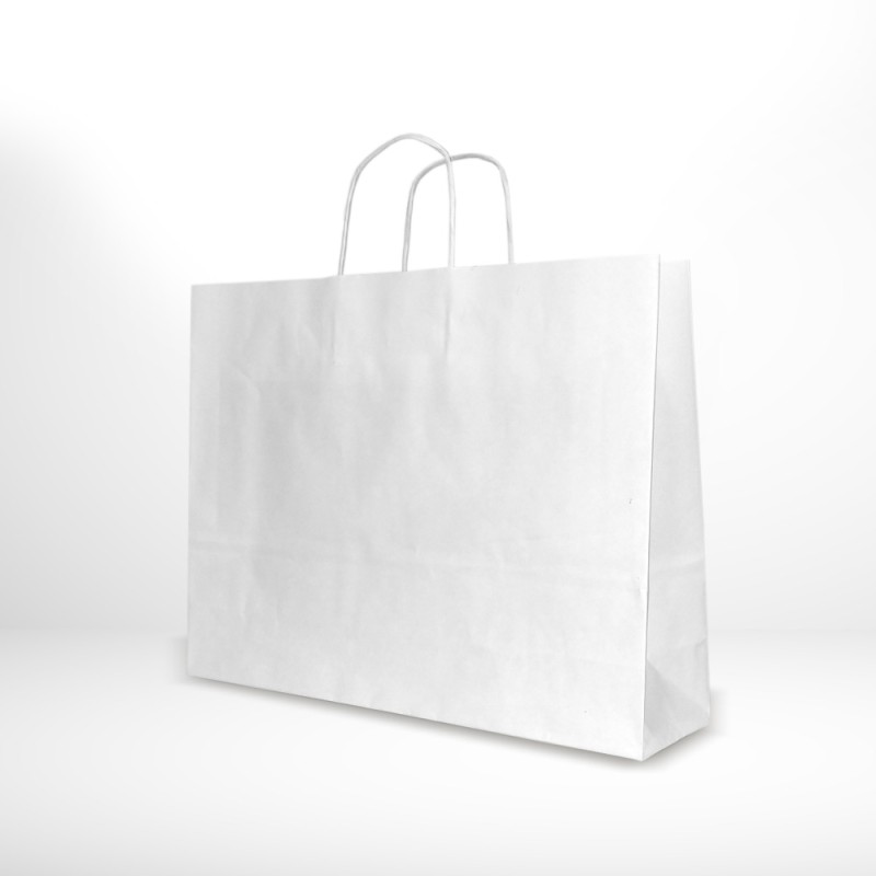 BOLSA DE PAPEL "TAKE AWAY" BLANCA