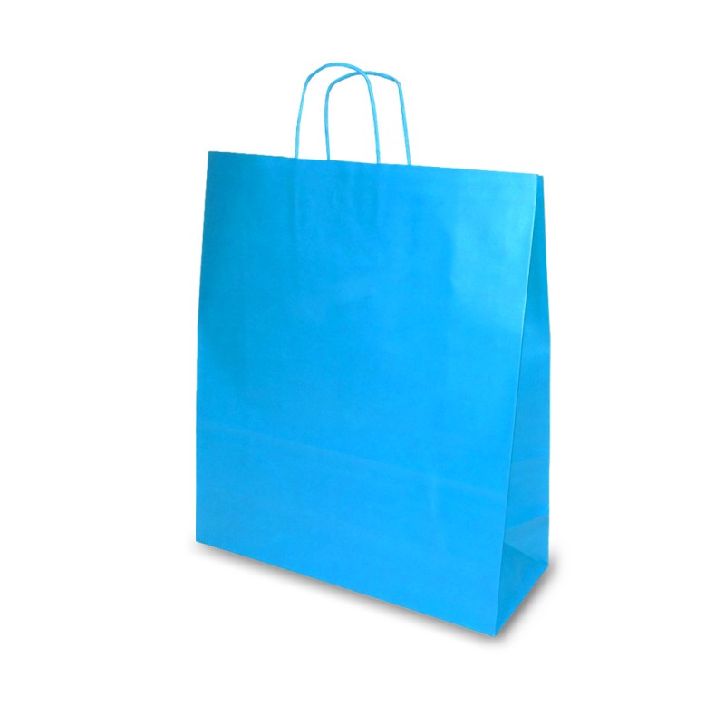 BOLSA DE PAPEL AZUL CLARO