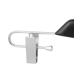 PERCHA DE MADERA Y METAL CON PINZAS 33 CM