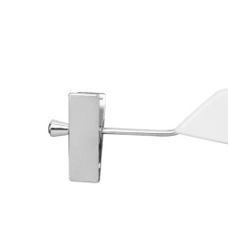 PERCHA DE MADERA Y METAL CON PINZAS 30 CM